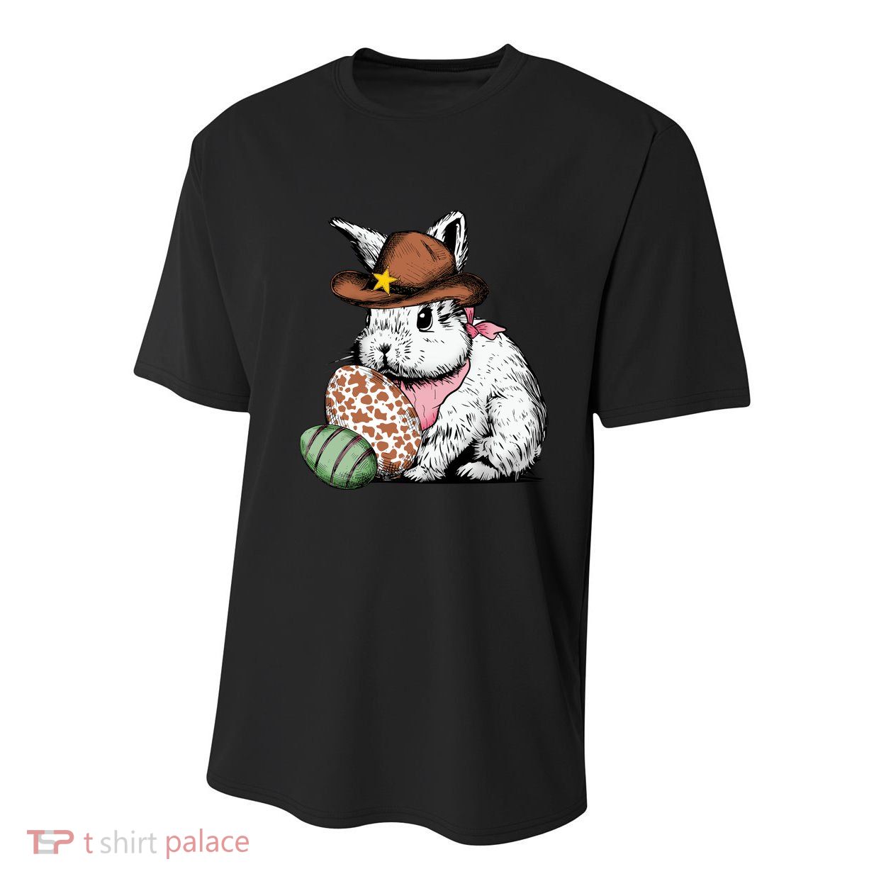 Howdy Easter Egg Bunny Illustration Rabbit Youth Performance Sprint T-Shirt