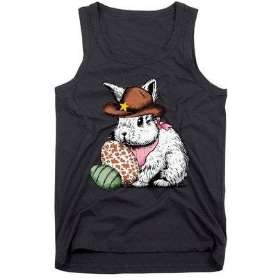 Howdy Easter Egg Bunny Illustration Rabbit Tank Top