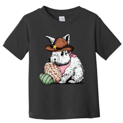 Howdy Easter Egg Bunny Illustration Rabbit Toddler T-Shirt