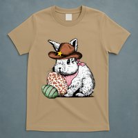 Howdy Easter Egg Bunny Illustration Rabbit T-Shirt