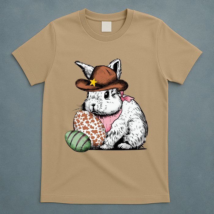 Howdy Easter Egg Bunny Illustration Rabbit T-Shirt