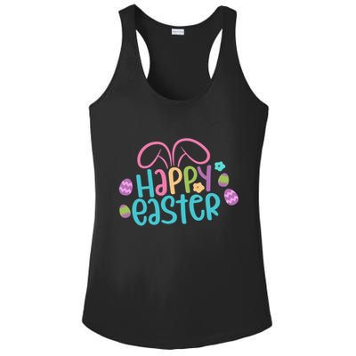 Happy Easter Easter Sunday Ladies PosiCharge Competitor Racerback Tank
