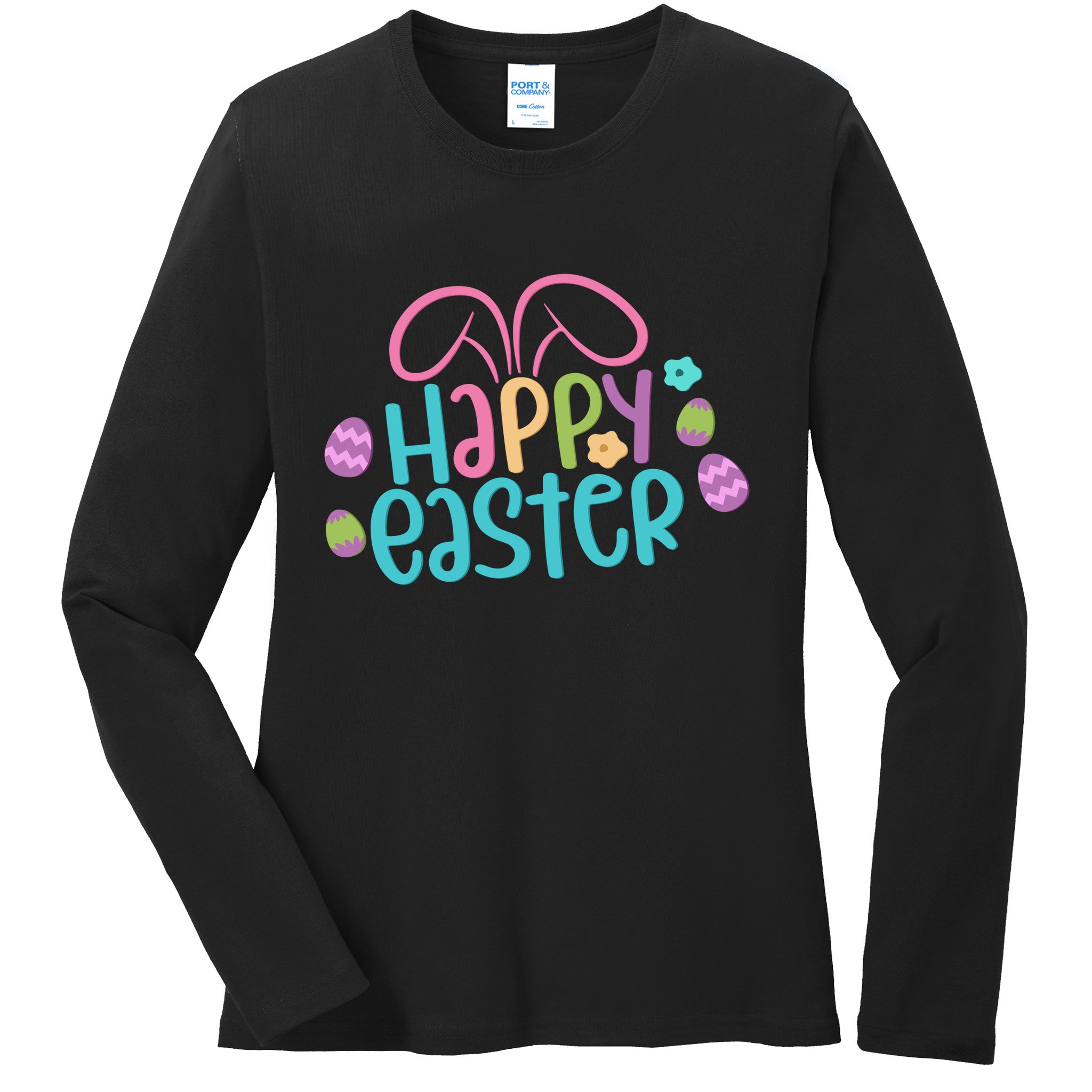 Happy Easter Easter Sunday Ladies Long Sleeve Shirt