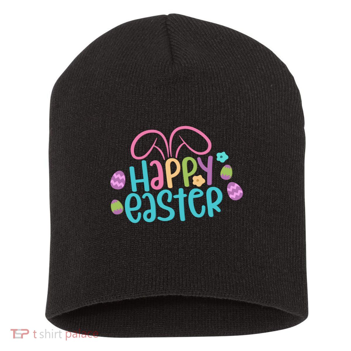 Happy Easter Easter Sunday Short Acrylic Beanie
