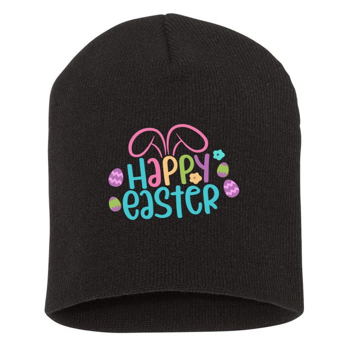 Happy Easter Easter Sunday Short Acrylic Beanie