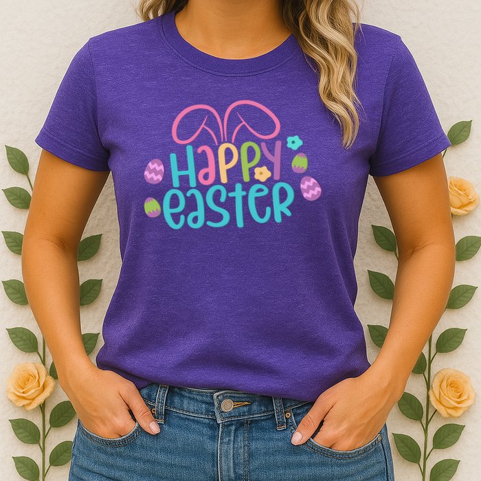 Happy Easter Easter Sunday Womens T-Shirt