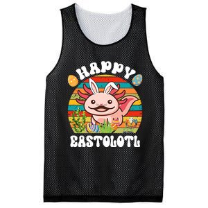 Happy Eastolotl Easter Egg Hunt Bunny Ear Axolotl Easter Day Mesh Reversible Basketball Jersey Tank