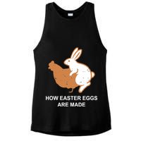 How Easter Eggs Are Made Funny Sarcastic Ladies PosiCharge Tri-Blend Wicking Tank
