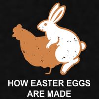 How Easter Eggs Are Made Funny Sarcastic Ladies PosiCharge Tri-Blend Wicking Tank