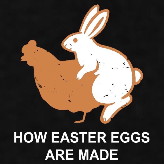 How Easter Eggs Are Made Funny Sarcastic Ladies PosiCharge Tri-Blend Wicking Tank