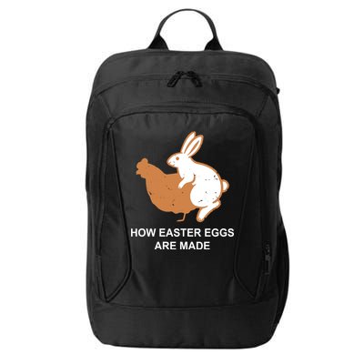 How Easter Eggs Are Made Funny Sarcastic City Backpack