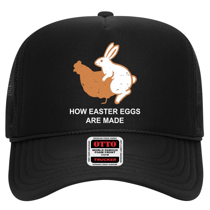 How Easter Eggs Are Made Funny Sarcastic Trucker Hat