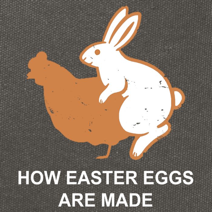 How Easter Eggs Are Made Funny Sarcastic Cotton Canvas Backpack