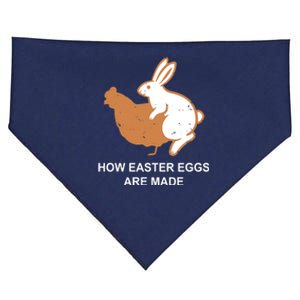 How Easter Eggs Are Made Funny Sarcastic USA-Made Doggie Bandana