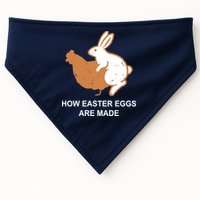 How Easter Eggs Are Made Funny Sarcastic USA-Made Doggie Bandana