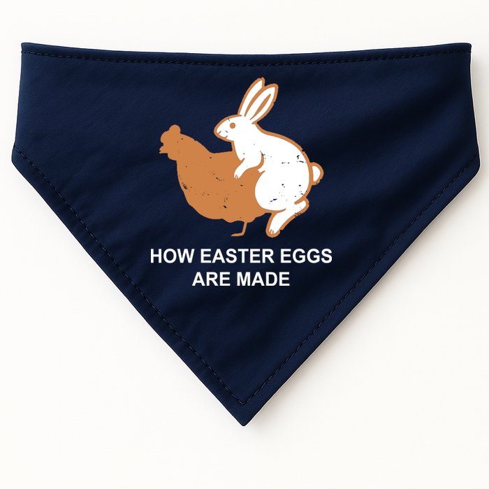 How Easter Eggs Are Made Funny Sarcastic USA-Made Doggie Bandana