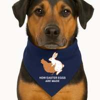 How Easter Eggs Are Made Funny Sarcastic USA-Made Doggie Bandana