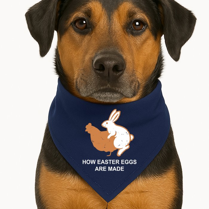 How Easter Eggs Are Made Funny Sarcastic USA-Made Doggie Bandana