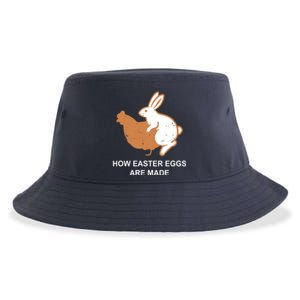 How Easter Eggs Are Made Funny Sarcastic Sustainable Bucket Hat