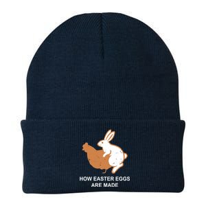 How Easter Eggs Are Made Funny Sarcastic Knit Cap Winter Beanie