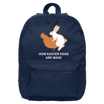 How Easter Eggs Are Made Funny Sarcastic 16 in Basic Backpack
