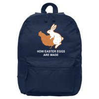How Easter Eggs Are Made Funny Sarcastic 16 in Basic Backpack