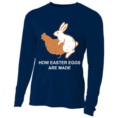 How Easter Eggs Are Made Funny Sarcastic Cooling Performance Long Sleeve Crew