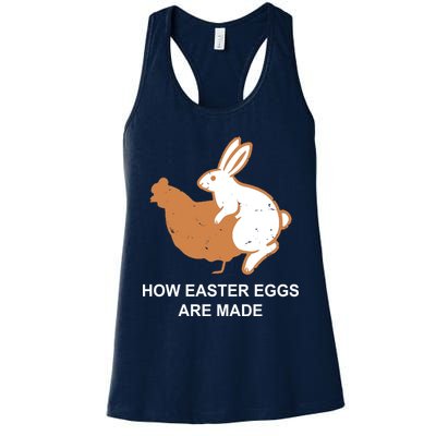 How Easter Eggs Are Made Funny Sarcastic Womens Tank Top