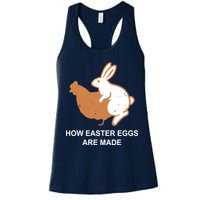 How Easter Eggs Are Made Funny Sarcastic Womens Tank Top