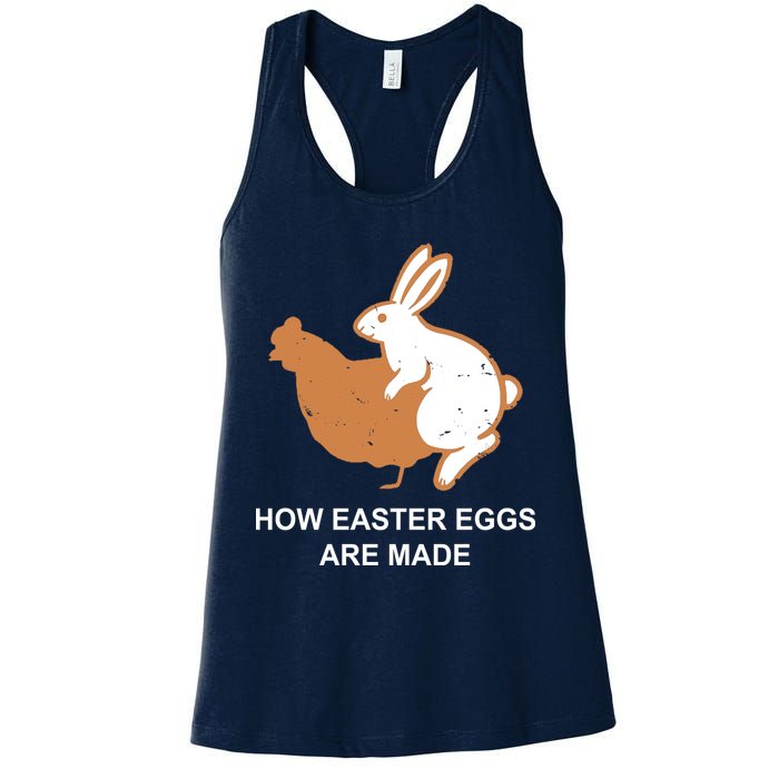 How Easter Eggs Are Made Funny Sarcastic Womens Tank Top