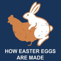 How Easter Eggs Are Made Funny Sarcastic Womens T-Shirt