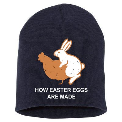 How Easter Eggs Are Made Funny Sarcastic Short Acrylic Beanie