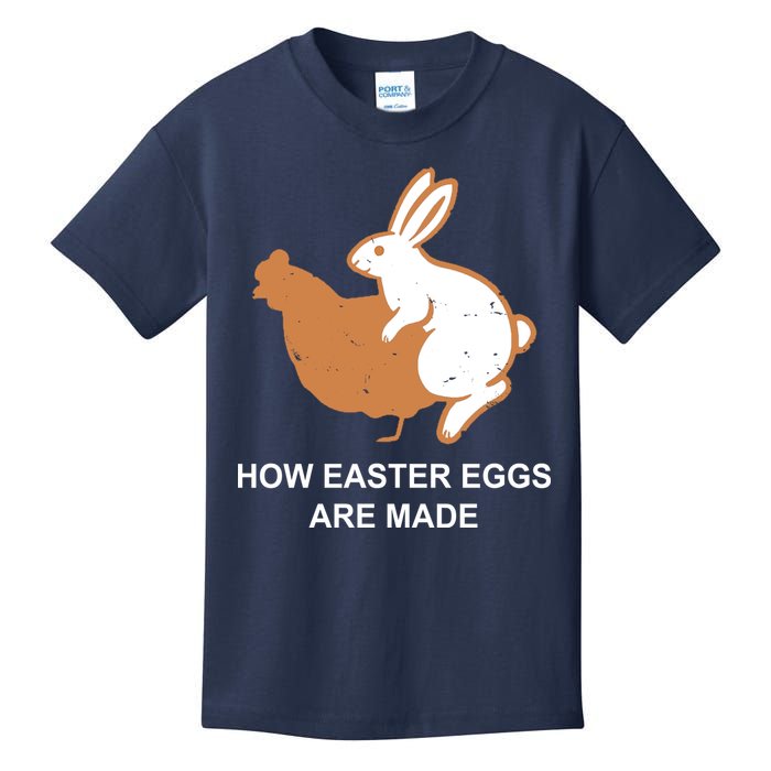 How Easter Eggs Are Made Funny Sarcastic Kids T-Shirt