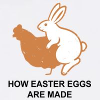 How Easter Eggs Are Made Funny Sarcastic Garment-Dyed Sweatshirt