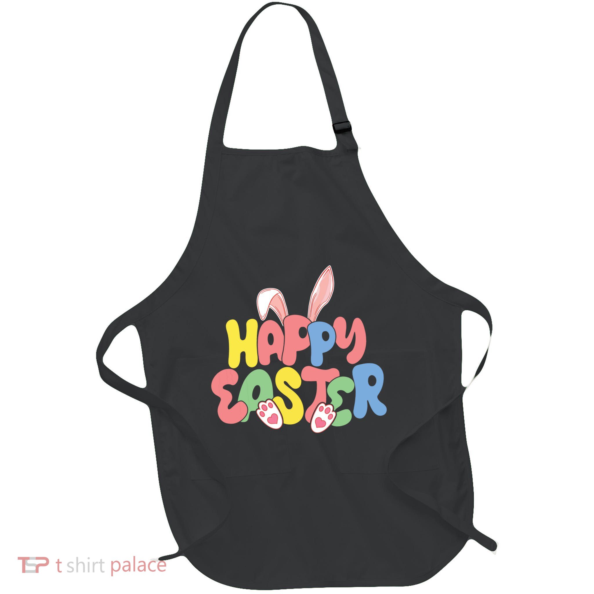 Happy Easter Easter Bunny Ears Easter Egg Hunt Matching Apron