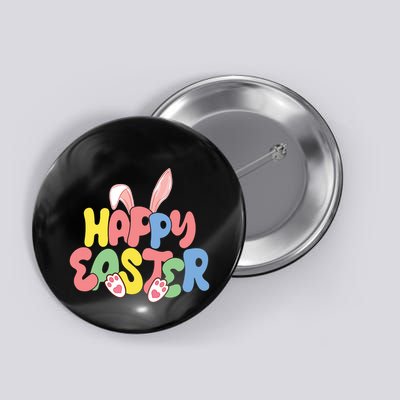 Happy Easter Easter Bunny Ears Easter Egg Hunt Matching Button