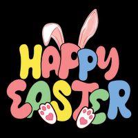 Happy Easter Easter Bunny Ears Easter Egg Hunt Matching Magnet
