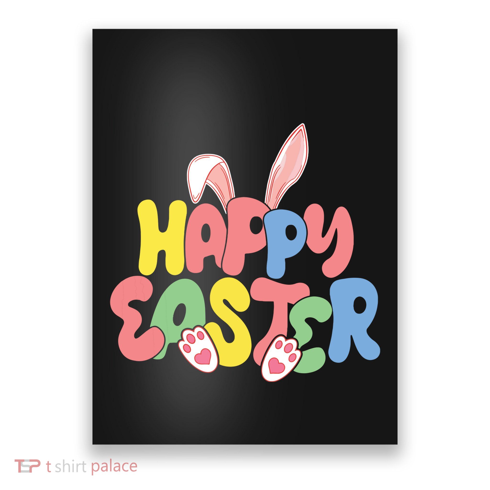 Happy Easter Easter Bunny Ears Easter Egg Hunt Matching Poster