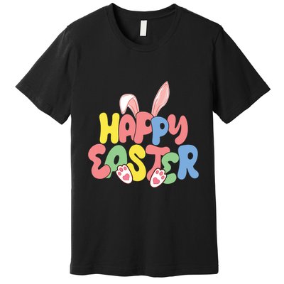Happy Easter Easter Bunny Ears Easter Egg Hunt Matching Premium T-Shirt