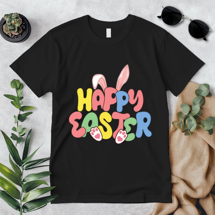 Happy Easter Easter Bunny Ears Easter Egg Hunt Matching Premium T-Shirt