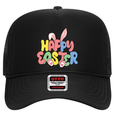 Happy Easter Easter Bunny Ears Easter Egg Hunt Matching Trucker Hat