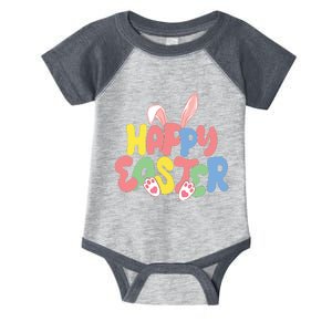 Happy Easter Easter Bunny Ears Easter Egg Hunt Matching Infant Baby Jersey Bodysuit