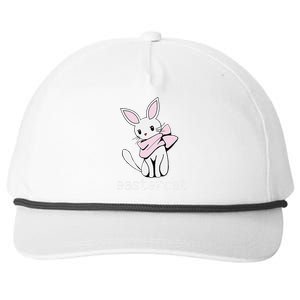 Happy Easter Eastercat Cat With Rabbit Ears Snapback Five-Panel Rope Hat