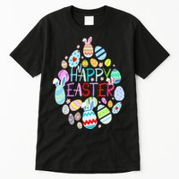 Happy Easter Eggs Bunny Ears Funny Easter Eggs Tall T-Shirt