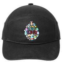 Happy Easter Eggs Bunny Ears Funny Easter Eggs 7-Panel Snapback Hat