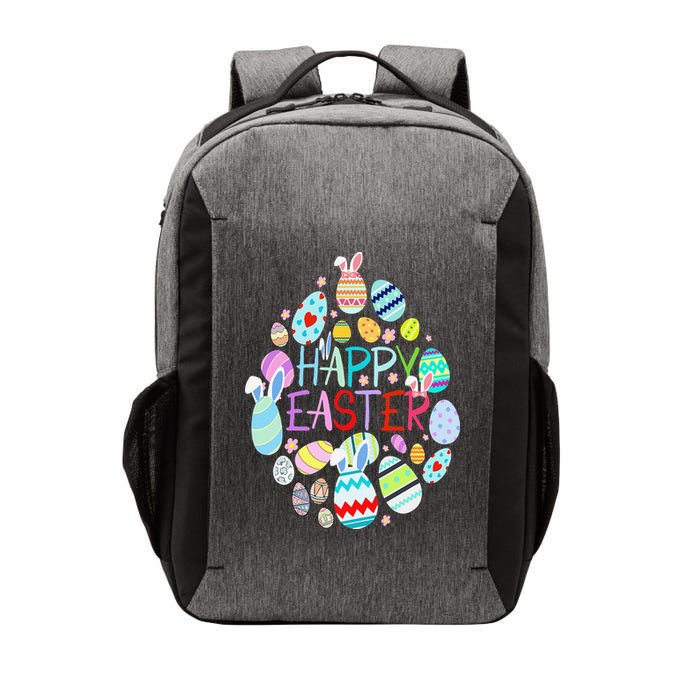 Happy Easter Eggs Bunny Ears Funny Easter Eggs Vector Backpack