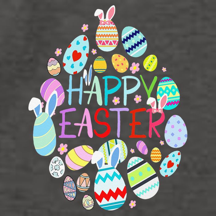 Happy Easter Eggs Bunny Ears Funny Easter Eggs Vector Backpack