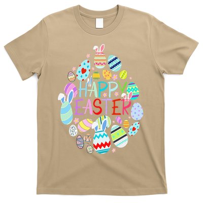 Happy Easter Eggs Bunny Ears Funny Easter Eggs T-Shirt