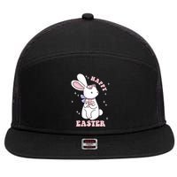 Happy Easter Easter Sunday 7 Panel Mesh Trucker Snapback Hat