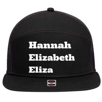 Hannah Elizabeth Eliza 7 Panel Mesh Trucker Snapback Hat